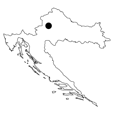 クロアチア共和国無料フリーイラスト｜首都(白)